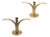 20th C. MCM "Lily" Candlestick Holders W/ Brass Inserts by Ivar Ålenius Björk for Ystad For Sale
