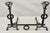 Antique Mission Arts & Crafts Wrought Iron Fireplace Andirons & Fender - 3 Piece Set For Sale - Image 12 of 12