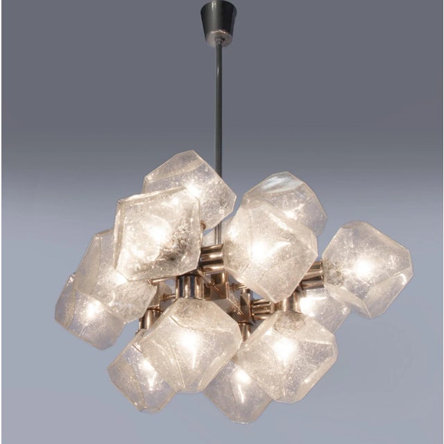 Space Age Sputnik Atomium Glass Chandelier by Cosack, Germany, 1970s ...