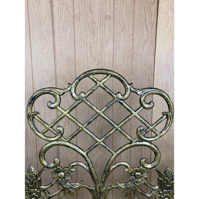 Victorian Cast Iron Filigree Fireplace Screen For Sale In Greensboro - Image 6 of 8