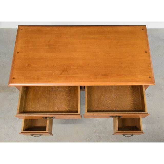 Wood 1960s Solid Maple Low Boy Dresser Vanity For Sale - Image 7 of 10