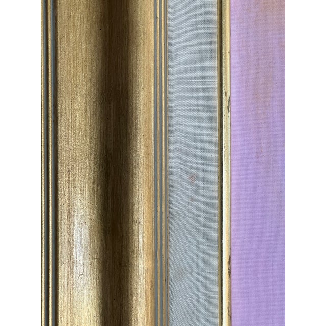 1980s Abstract Painting Pink #3 on Stretched Canvas For Sale - Image 15 of 16