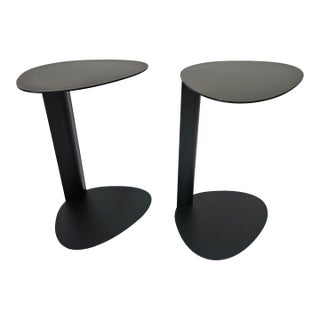 Pair of Designer Bdi Side Tables For Sale