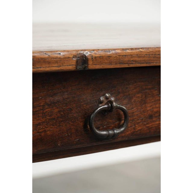 18th Century French Farmhouse Dining Table in Oak and Fruitwood For Sale - Image 13 of 14