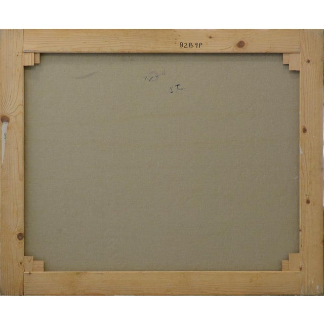 Renato Criscuolo, The Train Abstract Cityscape, Oil on Canvas, 2000s For Sale - Image 8 of 9