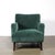 1950s Pair of Mid-Century Curvilinear Green Mohair Lounge Chairs W/ Ebonized Supports For Sale - Image 5 of 15