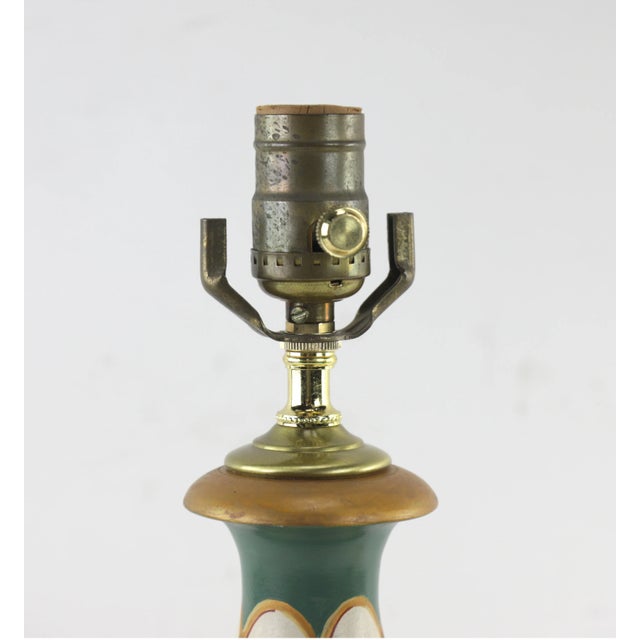Traditional Early 20th Century Vintage Trophy Lamp on Faux Marble Base For Sale - Image 3 of 10