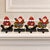Red 1990s Cast Iron Santa and Snowman Cast Iron Stocking Holders, a Set of 4 For Sale - Image 8 of 8