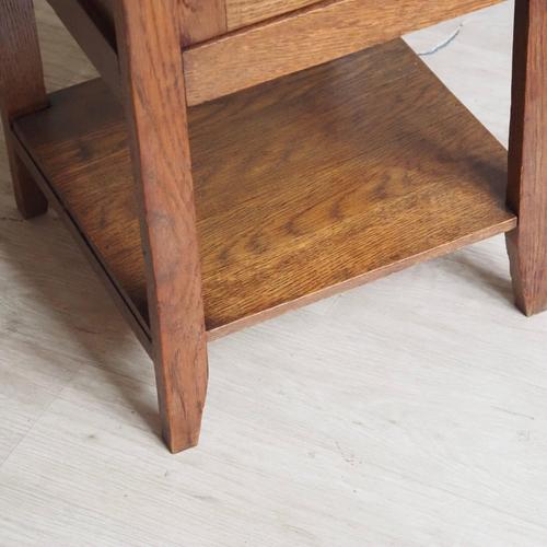 Antique Slim Bedside Table with Marble Top, France, 1900 For Sale - Image 11 of 12