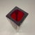 Sommerso Murano Glass Cube Vase attributed to Flavio Poli, Italy, 1970s For Sale - Image 9 of 18