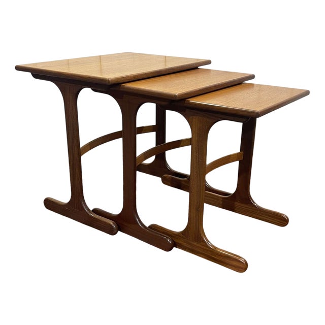 Vintage Nesting Tables in Teak from G-Plan, 1970s, Set of 3 For Sale