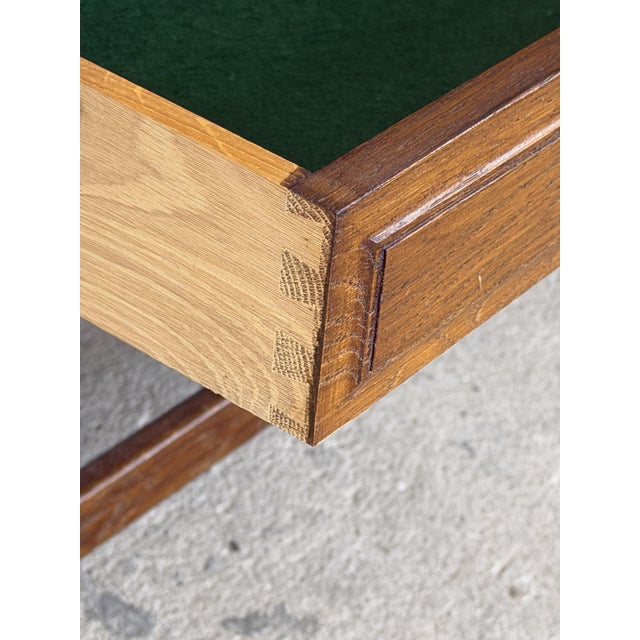 Wood Mid-Century Modern Sideboard in Dark Stained Oak by Henning Kjærnulf, 1960s For Sale - Image 7 of 8