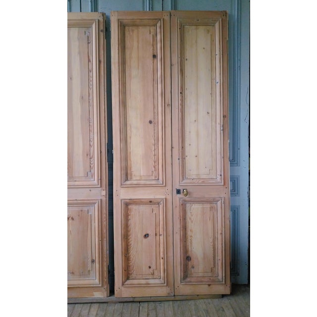 Antique Double Doors in Wood, 1890s, Set of 2 For Sale - Image 14 of 18