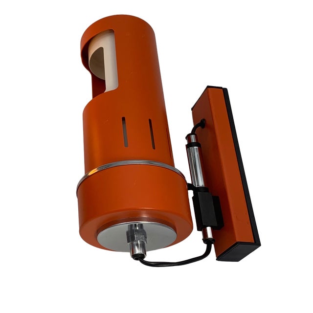 Orange Wall Lamp attributed to Reggiani, 1970 For Sale