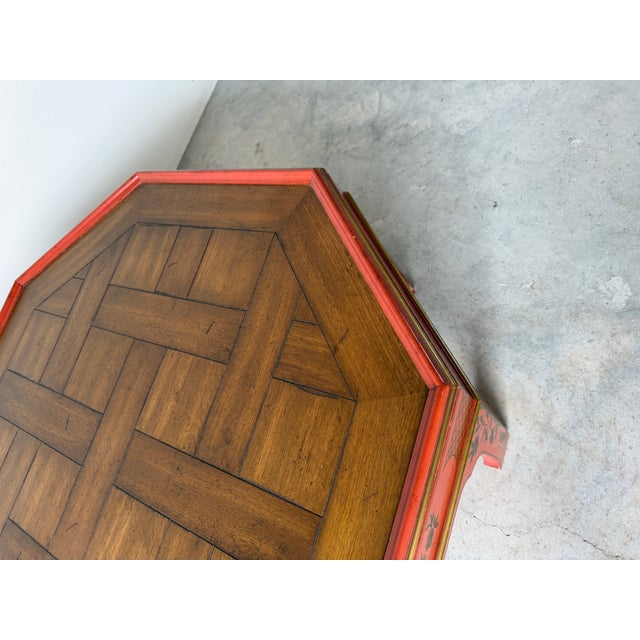 Vintage Baker Furniture Chinoiserie Style Octagonal Coffee Table For Sale - Image 16 of 18