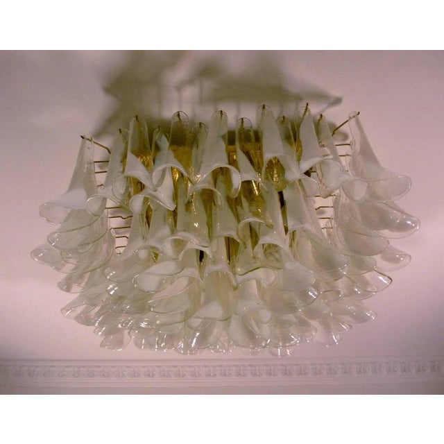 Murano Glass Petal Chandelier, 1990s For Sale - Image 10 of 11