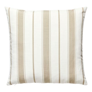 Scalamandre 22" x 22" Sconset Outdoor Pillow in Linen For Sale
