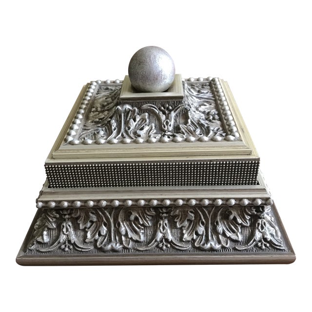 1990s Roma Authentic Handcrafted Italian Floral/ Beaded Filigree Decor For Sale