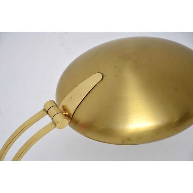 Metal Vintage Bauhaus Brass Desk Lamp from Egon Hillebrand, 1970s For Sale - Image 7 of 9