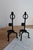 Brutalist Vintage Black Metal Candlesticks in Twisted Wrought Iron, 1960s, Set of 2 For Sale - Image 3 of 7