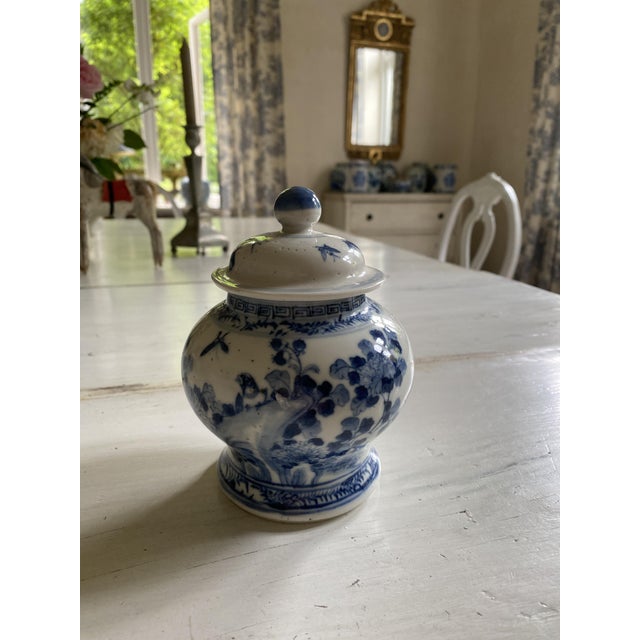 Gustavian (Swedish) Small Ginger Pot with Lid, 1890s For Sale - Image 3 of 8