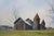 Paint Thomas Puschock Farmhouse Barn Country Landscape Watercolor Painting 28" For Sale - Image 7 of 12
