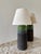 A pair of Tilgmans ceramic table lamps. Expressive stoneware table lamps with rought textured body and glazed top....