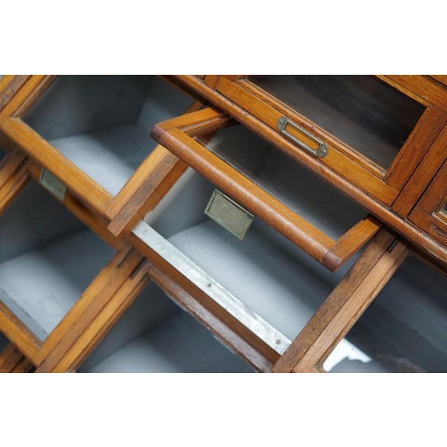 Large Dutch Oak Shop Cabinet, 1920s For Sale - Image 17 of 18