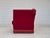 Danish Drop Arm Spanish Sofa in Cherry Red Furniture Velour, 1970s For Sale - Image 14 of 18
