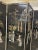 Mid 20th Century Vintage Chinoiserie Black Lacquer Mother of Pearls & Soap Stones 4 Panels Room Divider For Sale - Image 5 of 6
