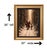 Large Santa & Reindeer Christmas Canvas Print in Gilded Wood Frame, 36” For Sale - Image 11 of 11