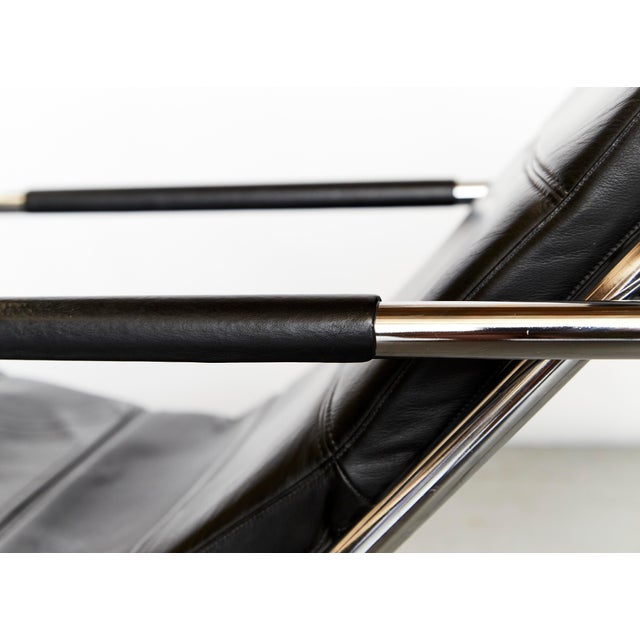 Black Set of Genni Chaise Lounge and Ottoman by Gabriele Mucchi for Zanotta, 1970s For Sale - Image 8 of 18