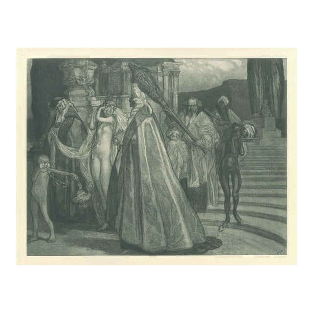 Triumph der Salome - Vintage Héliogravure by Franz von Bayros - 1921 ca. 1921 ca. For Sale