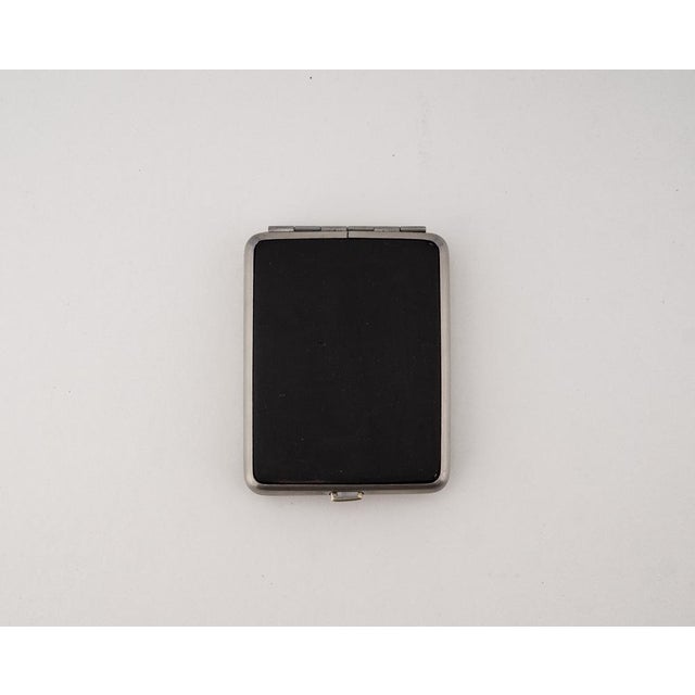 German Stainless Steel Cigarette Case with Leather Inlay, 1930s For Sale - Image 18 of 18