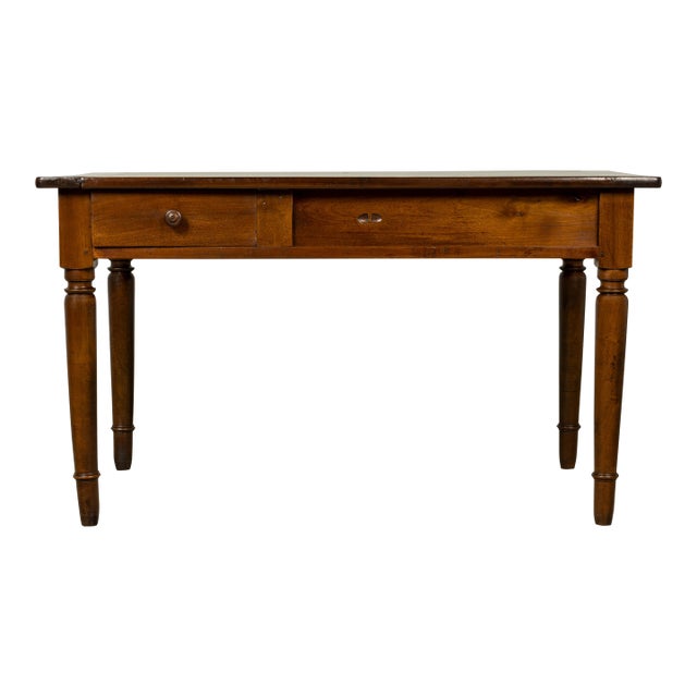 Mid-19th Century French Louis Philippe Walnut Writing Table For Sale