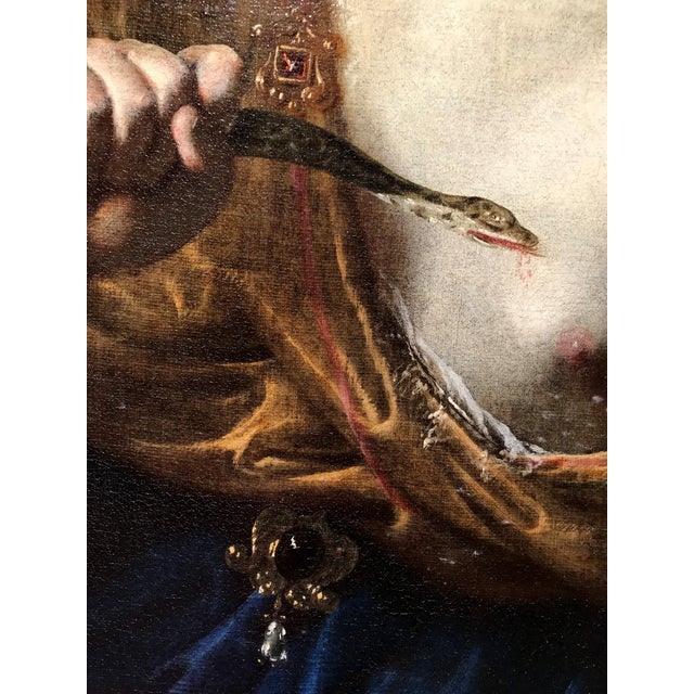 Giovanni Domenico Ferrucci, The Death of Cleopatra, Oil on Canvas, 17th Century, Framed For Sale - Image 3 of 13