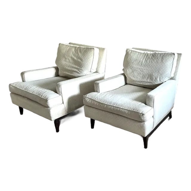 Pair of Mid Century Chairs With Great Lines For Sale