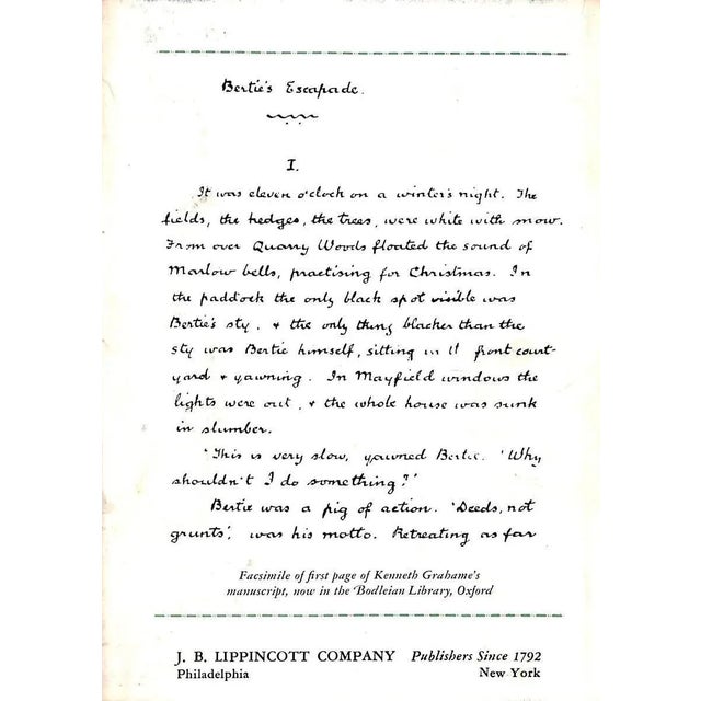 "Bertie's Escapade" 1949 Grahame, Kenneth For Sale - Image 4 of 11