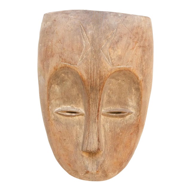 Weaver's Tale Carved Aged Mask For Sale