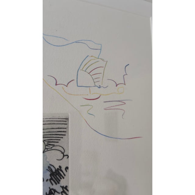 Late 20th Century Late 20th Century Peter Max “Better World I I ” Hand-Colored Etching With Remarques, Signed Limited Edition For Sale - Image 5 of 10