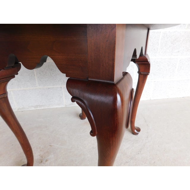 Ethan Allen Georgian Court Cherry Queen Anne End Table 11-8306 For Sale In Philadelphia - Image 6 of 11