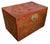 Chinoiserie Antique Chinese Red & Gold Chinoiserie Trunk Coffee Table For Sale - Image 3 of 5