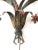 Large Romantic Wrought Iron Flower Sconces, 1940s, Set of 2 For Sale - Image 10 of 11