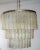 Very large ceiling lamp from Venini. 14 oral-blown tronchi glass tubes made of transparent muranoglas: 13 x 7 cm; 71 Oral-...