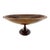 Vintage Hand-Carved Oval Wood Pedestal Centerpiece Bowl For Sale