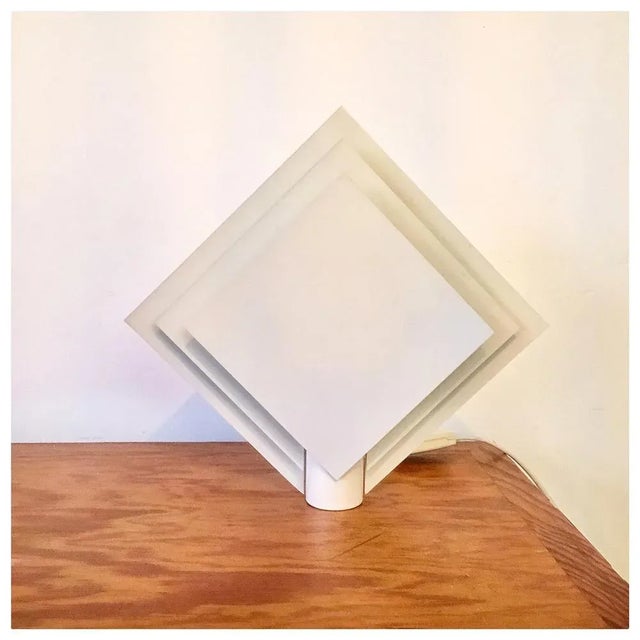 Geometric White Metal Wall Lamp from Lumiance For Sale - Image 5 of 5