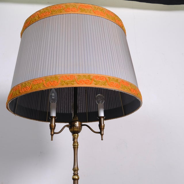 Floor Lamp with Four Lights and Three Arms and Double Switch, 1950s For Sale - Image 4 of 18