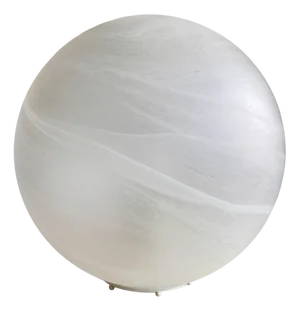 Vintage Opaline Glass Shade Table Lamp, 1980s