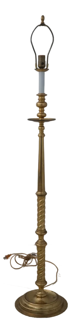 Maitland Smith Tall Candlestick Form Floor Lamp