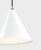 Daniel Becker 'Emily III' pendant lamp in matte white for Moss Objects. Designed by Berlin luminary Daniel Becker and...